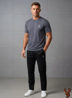 Imported Spandex Trouser with Swiss Mesh T- Shirt Tracksuit
