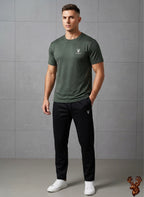 Imported Spandex Trouser with Swiss Mesh T- Shirt Tracksuit