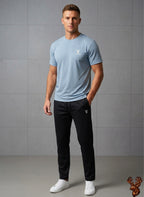 Imported Spandex Trouser with Swiss Mesh T- Shirt Tracksuit