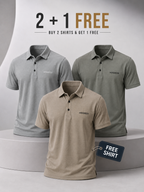 Imported Nylon Polo Shirt – 2 + 1 Free Combo