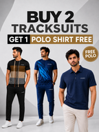 2 Dri-Fit Tracksuits + 1 FREE Polo Shirt – Premium Sportswear Bundle