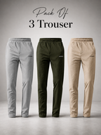 Imported Cross Mesh Trousers – 3 Trousers Combo