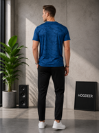 Imported Four Nod Fabric T-Shirt & Black Stretch Trouser Set