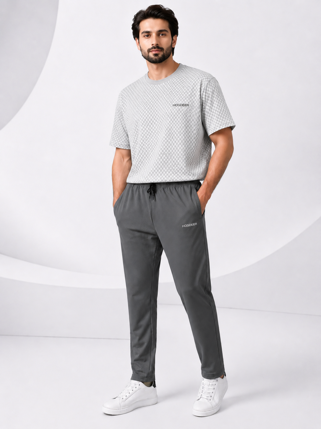Imported Square Mesh - Titanium Grey Tracksuit