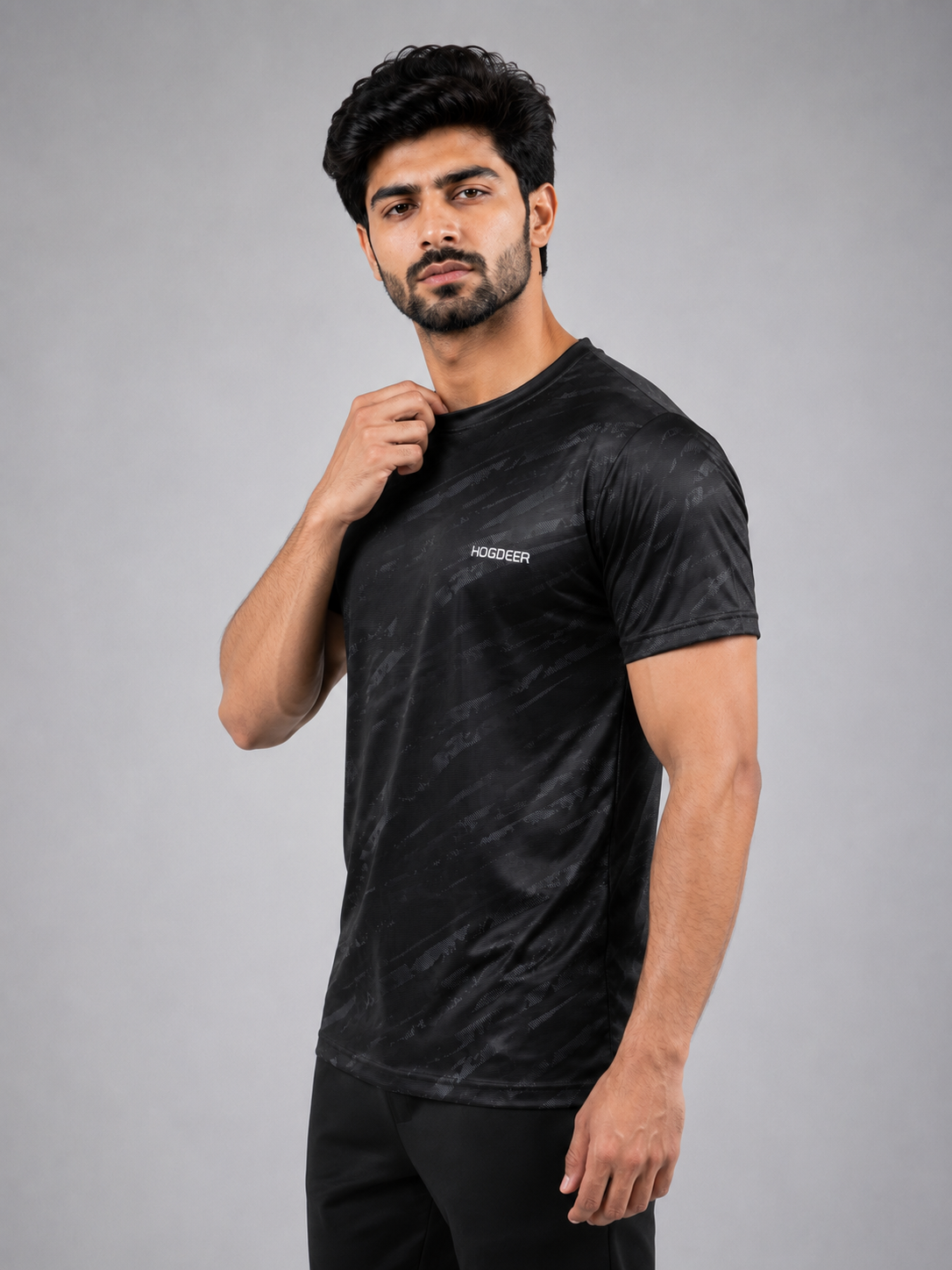 Men's Imported Camo Waves Shirt – Black