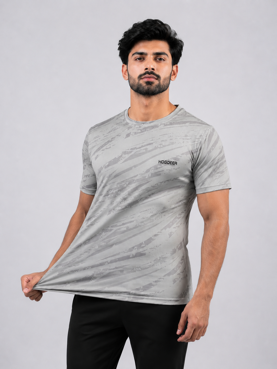Men's Imported Camo Waves Shirt – Grey