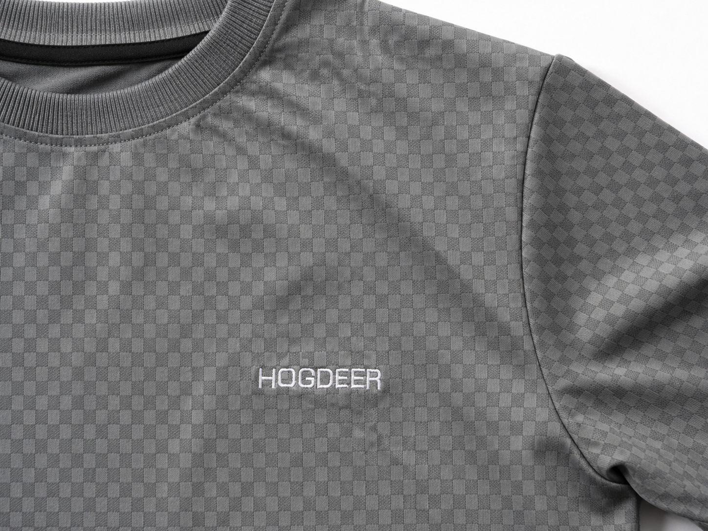Men's Imported Stretchable Square Mesh Shirt – Grey