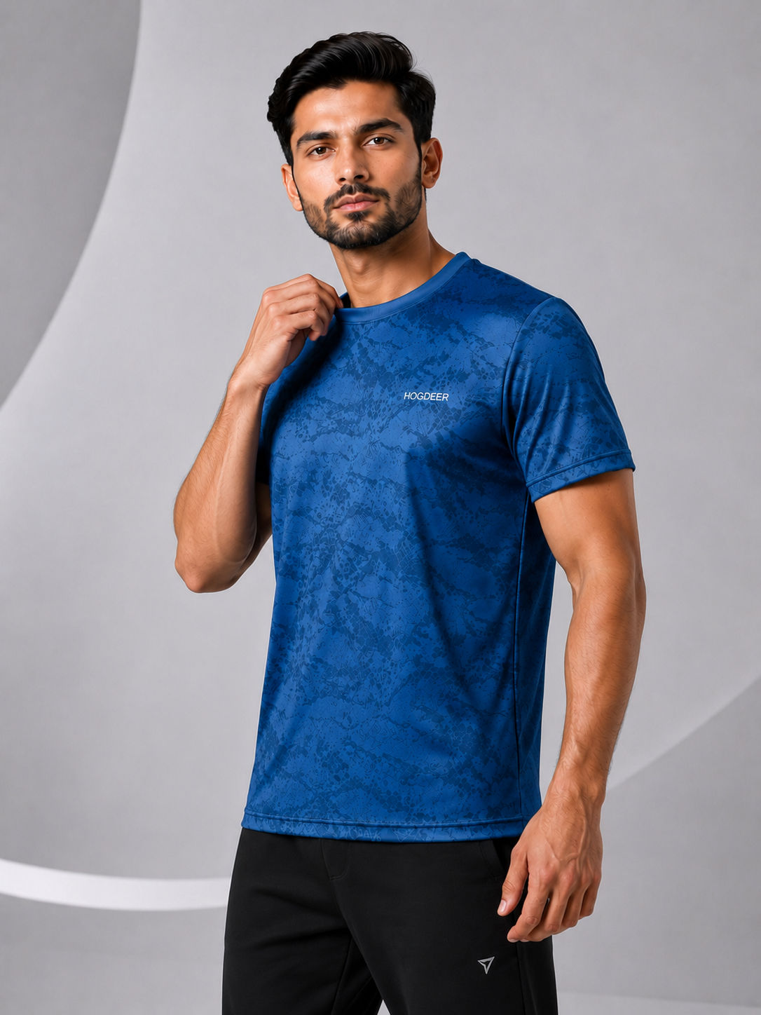 Men's Imported Shirt – Camo Waves Royal Blue