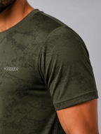 Men's Imported Shirt – Camo Waves Olive Green