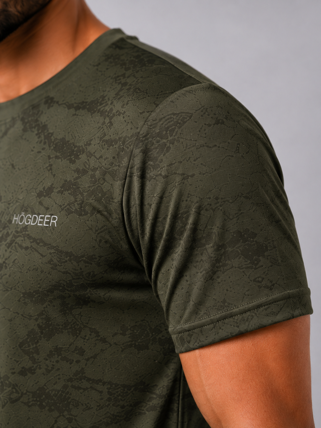 Men's Imported Shirt – Camo Waves Olive Green