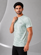 Men's Imported Shirt – Camo Waves Glacier Mint