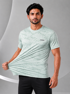 Men's Imported Shirt – Camo Waves Glacier Mint
