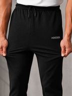 Men's Imported Cross Mesh Active Trouser - Black