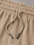 Men's Imported Cross Mesh Active Trouser - Sand Beige