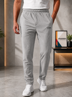 Men's Imported Cross Mesh Active Trouser – Silver Gray