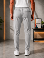 Men's Imported Cross Mesh Active Trouser – Silver Gray