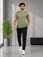 Imported Camo Waves Olive Green Tracksuit