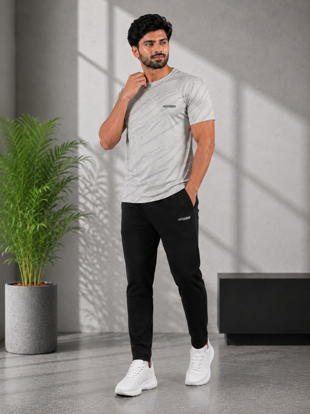 Imported Camo Waves Grey Tracksuit
