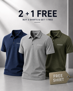 Imported Nylon Polo Shirt – 2 + 1 Free Combo