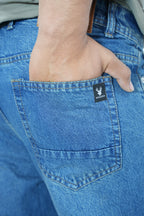 Premium Stretch Straight Fit Denim – Dusty Blue