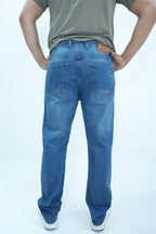 Premium Stretch Straight Fit Denim – Dusty Blue