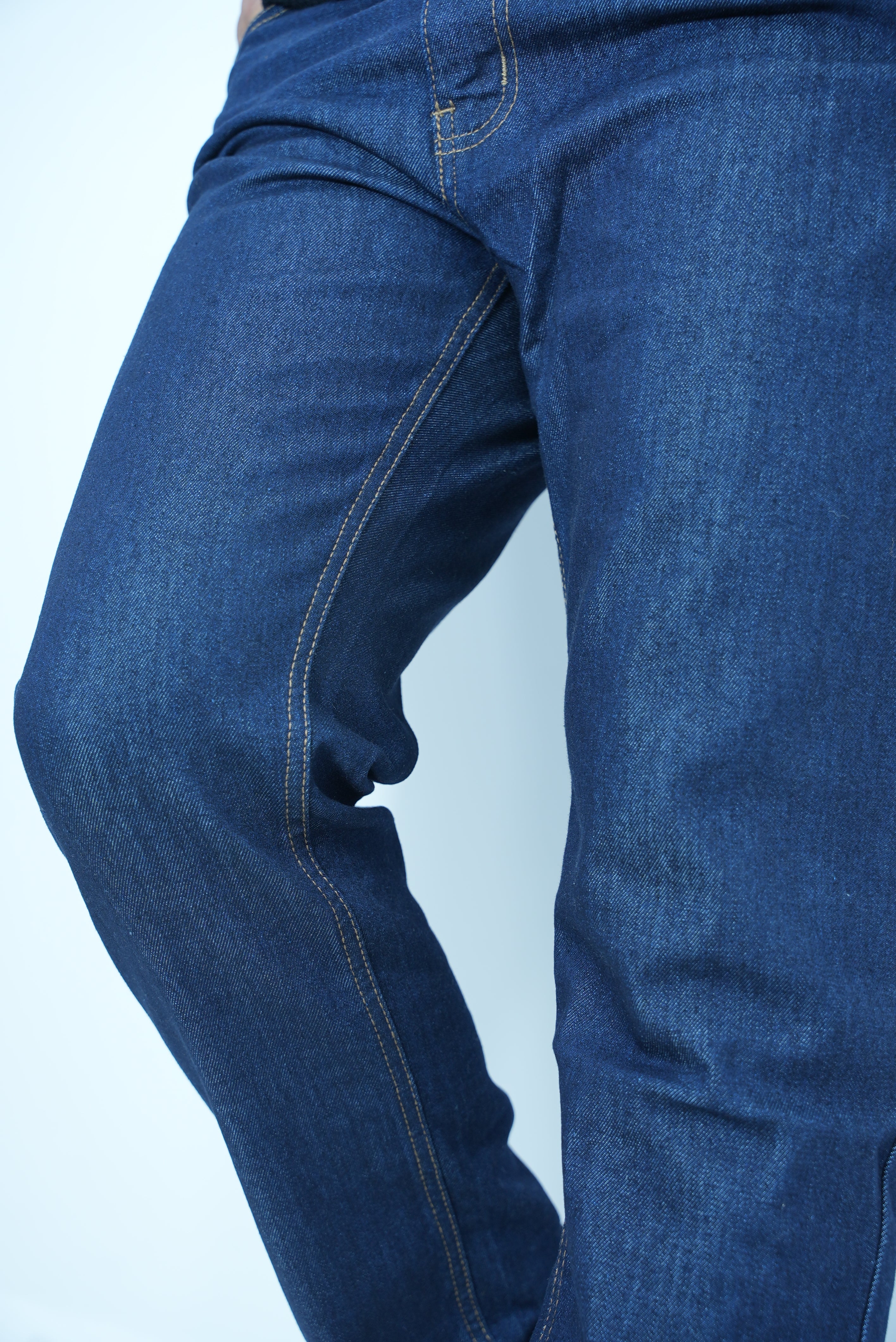Premium Stretch Straight Fit Denim – Rinse Blue