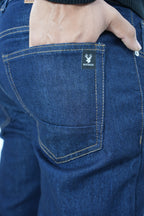 Premium Stretch Straight Fit Denim – Rinse Blue