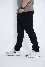 Premium Stretch Straight Fit Denim – Black
