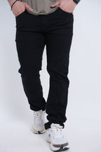 Premium Stretch Straight Fit Denim – Black