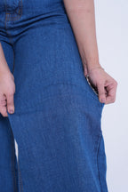 Classic Women’s Baggy Denim Pants- Dark Blue