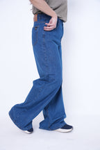 Classic Women’s Baggy Denim Pants- Dark Blue