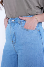 Classic Women’s Baggy Denim Pants- Light Blue