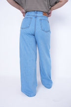 Classic Women’s Baggy Denim Pants- Light Blue
