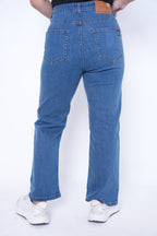 Classic Women’s Straight Fit Denim Jeans- Dusty Blue