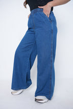Women’s Stretch Boot Cut Denim Jeans- Light Blue