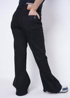 Women’s Stretch Boot Cut Denim Jeans- Black