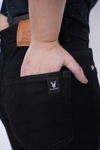 Women’s Stretch Boot Cut Denim Jeans- Black