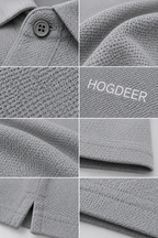 Imported Super Mesh Nylon Polo Shirt- Silver