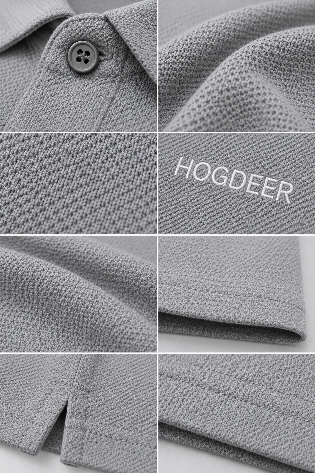 Imported Super Mesh Nylon Polo Shirt- Silver