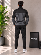 Asphalt Edge – Black/Charcoal Winter Tracksuit
