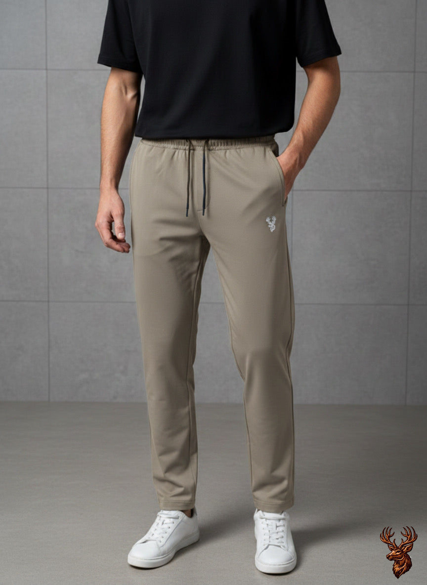 Men's Imported Spandex 200 GSM Trouser – Beige