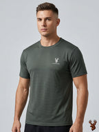 Imported Spandex Summer Black Trouser With Swiss Mesh T-shirt Complete Pair