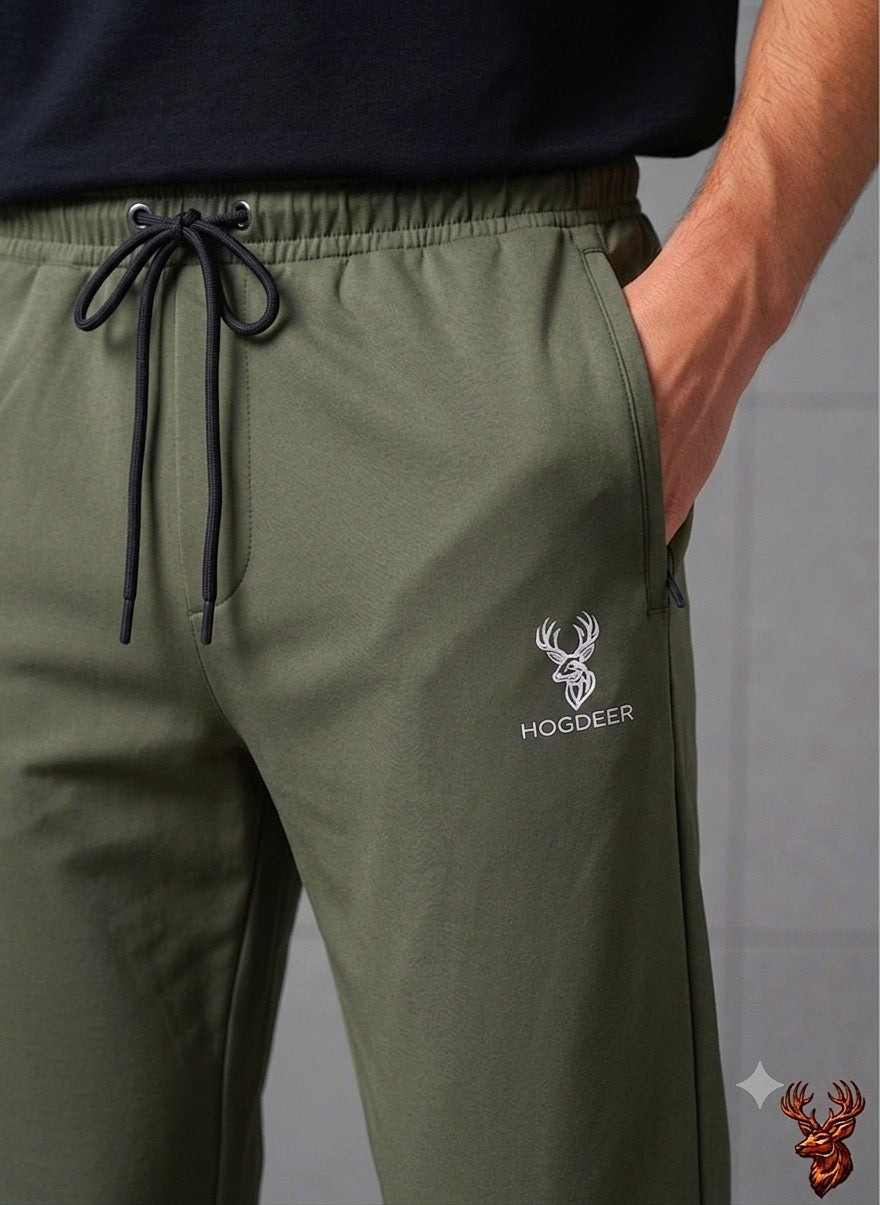 Men's Imported Spandex 200 GSM Trouser – Olive Green