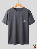 Swiss Mesh T-shirt - Charcoal Grey