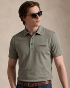 Men's Imported Super Mesh Nylon Polo Shirt- Pistachio Green