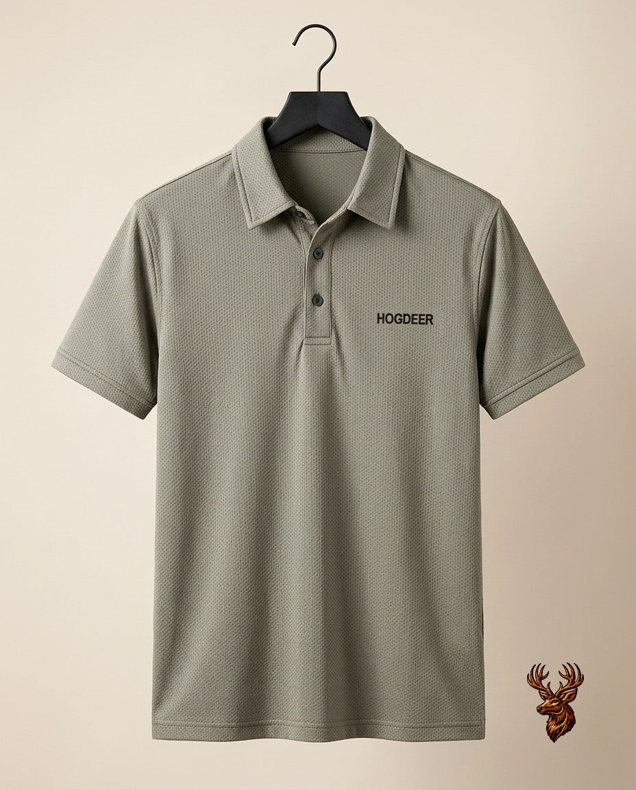 Men's Imported Super Mesh Nylon Polo Shirt- Pistachio Green