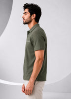 Imported Super Mesh Nylon Polo Shirt- Olive Green
