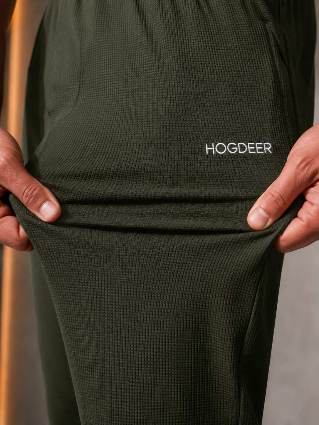 Men's Imported Cross Mesh Active Trouser - Olive Green