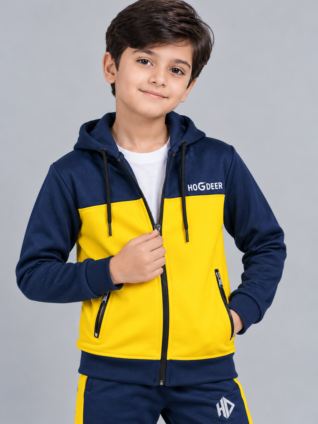 Navy Bolt – Kids Winter Tracksuit
