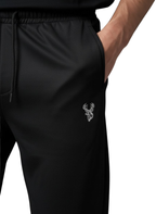 Imported Spandex Summer Trouser With Swiss Mesh T-shirt - Olive Green & Black